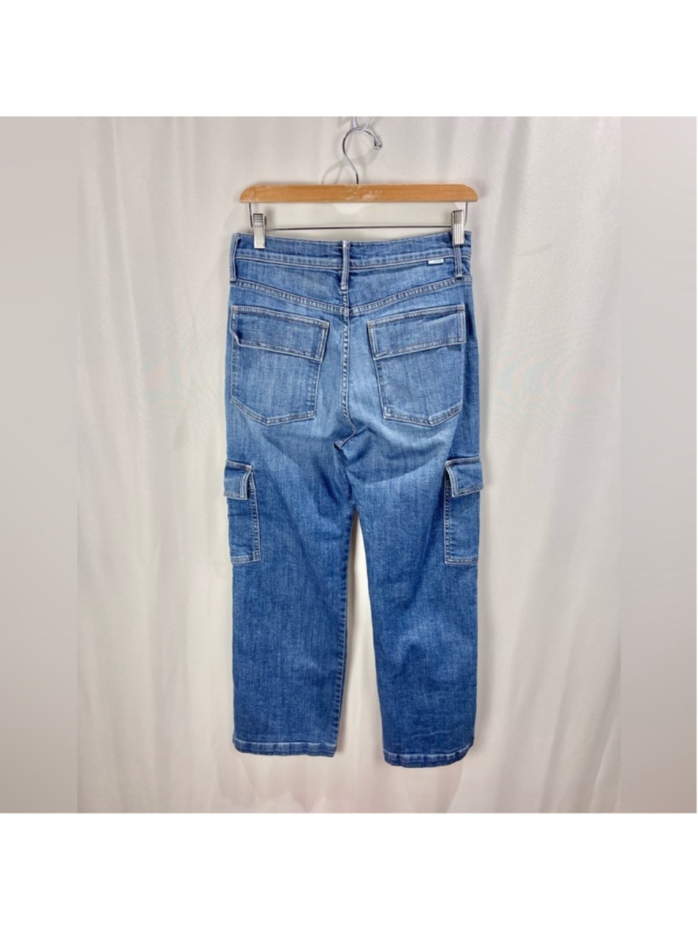 Mother The Rambler High Rise Cargo Straight Ankle Jeans Size 26 - Picture 3 of 8
